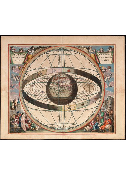 Plakat fra Æter nr. 3 – Det ptolomæiske verdensbillede